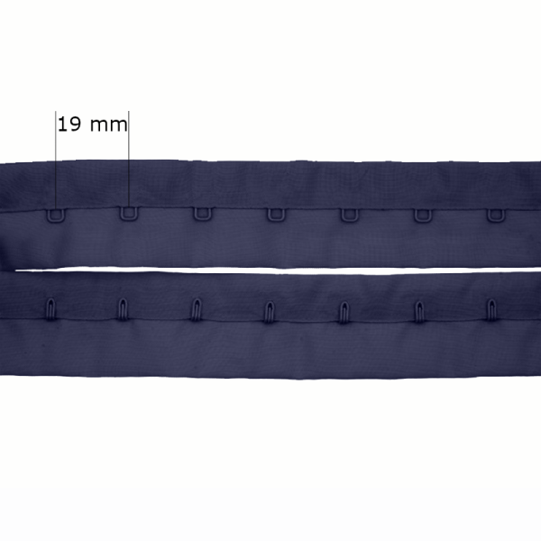 Verschluss auf Rolle mit Haken 1x für BH 19 mm Dunkelblau 90 m