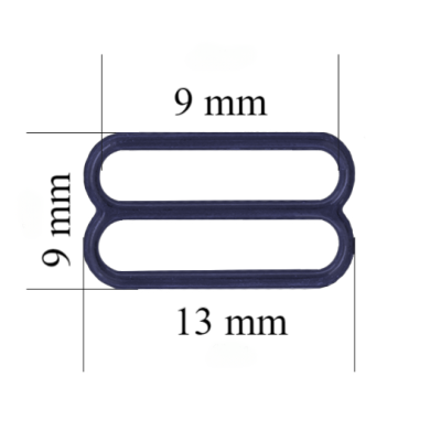 Metalowe regulatory do bielizny 9 mm Granatowy 800 szt