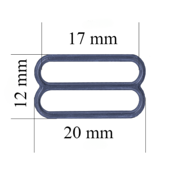 Regulador metálico para tirante de lencería 17 mm Hortensija 800 ud