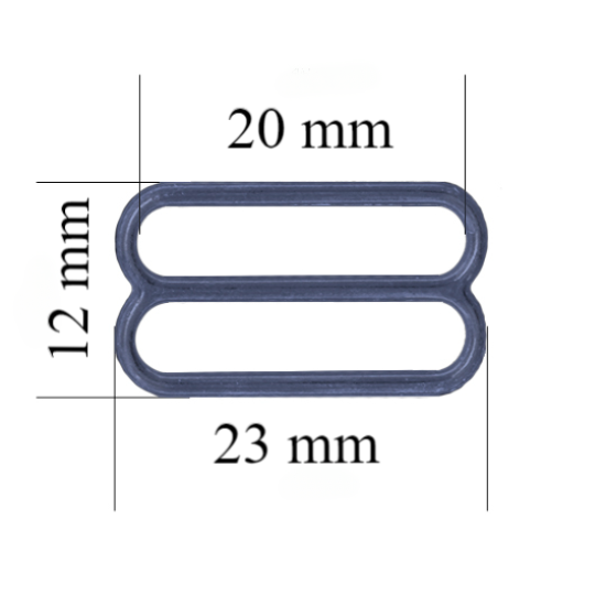 Metal bra slider for 20 mm straps Hydrangea 800 pcs
