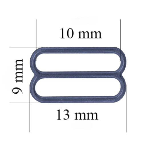 Metal bra slider for 10 mm straps Hydrangea 800 pcs
