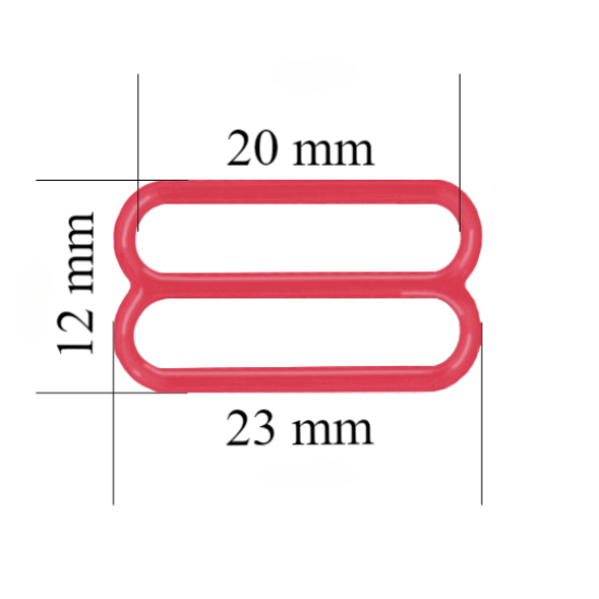 Metallversteller für Riemen 20 mm Rot 800 Stk