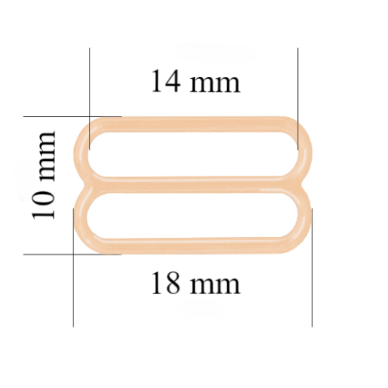 Metallversteller für Riemen 14 mm Beige 800 Stk