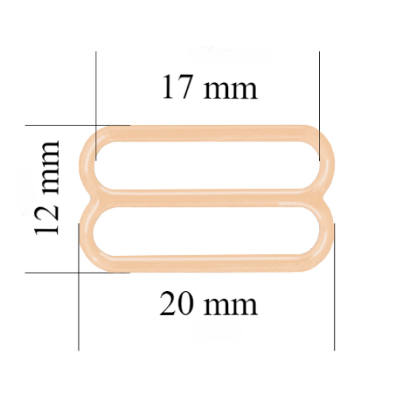 Metallversteller für Riemen 17 mm Beige 800 Stk