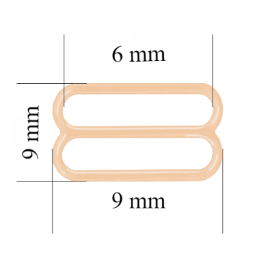 Metalowe regulatory do bielizny 6 mm Beżowy 800 szt