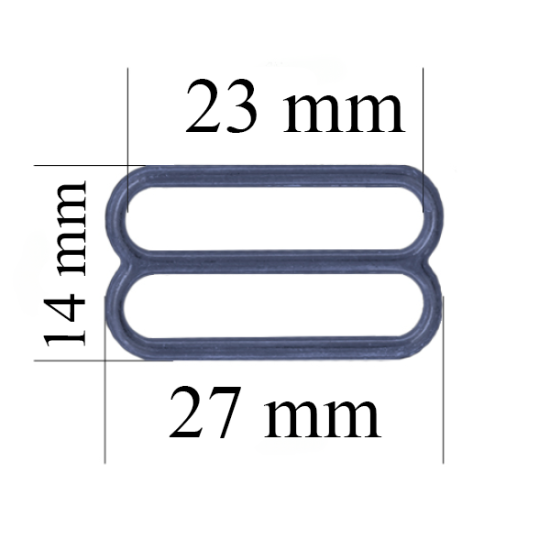 Curseur de soutien-gorge en métal pour bretelles 23 mm Hortensia 800 pcs