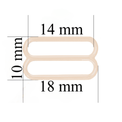 Regulador metálico para tirante de lencería 14 mm Jazmín 800 ud