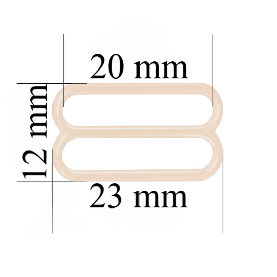 Metallversteller für Riemen 20 mm Jasmin 800 Stk