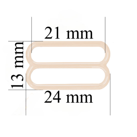 Metallversteller für Riemen 21 mm Jasmin 800 Stk