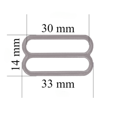 Metal bra slider for 30 mm straps Seagul 800 pcs
