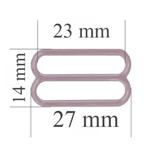 Cursore reggiseno in metallo per spalline da 23 mm Sea fog 800 pz.