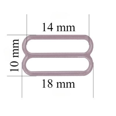 Metal bra slider for 14 mm straps Sea fog 800 pcs