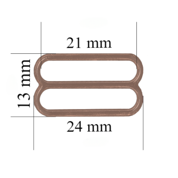 Curseur de soutien-gorge en métal pour bretelles de 21 mm Poivre 800 pcs