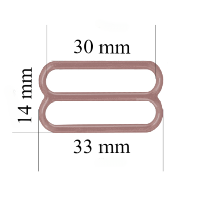 Metallversteller für Riemen 30 mm Kaffeerosa 800 Stk