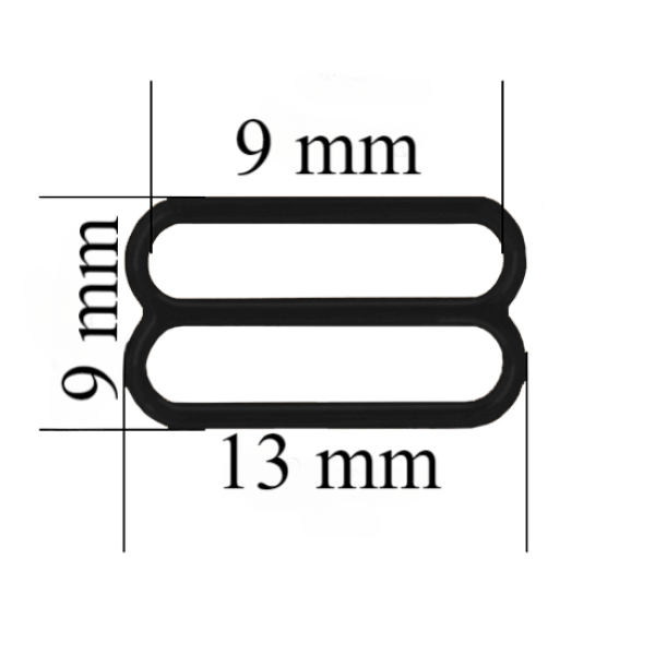Metāla regulatori 9 mm Melni 10000 gab