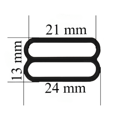 Metallversteller für Riemen 21 mm Schwarz 1000 Stk