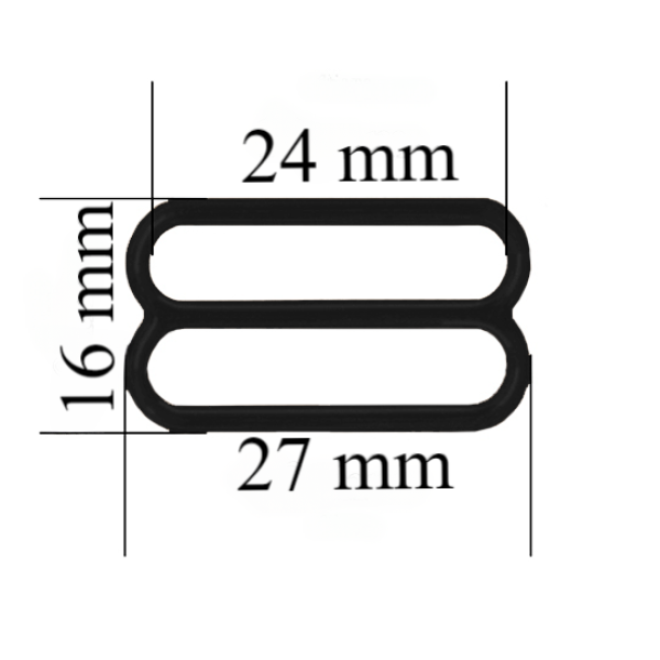 Metāla regulatori 24 mm Melni 10000 gab