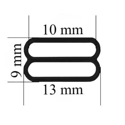 Metall BH-Schieber für 10 mm Träger Schwarz 1000 Stk