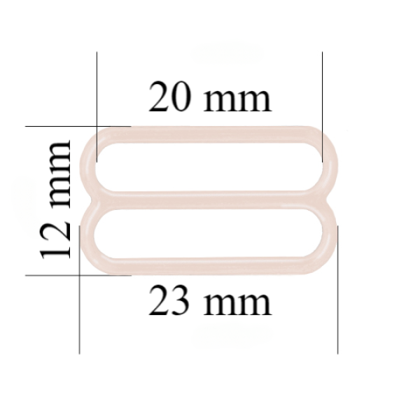 Metalowe regulatory do bielizny 20 mm Srebrna Piwonia 800 szt