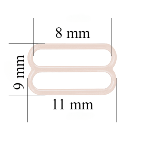 Metāla regulētāji siksnām 8mm Silver Peony 800gb - ideāla izvēle apakšveļas ražotājiem!