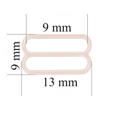 Cursore reggiseno in metallo per spalline da 9 mm Silver Peony 800 pz