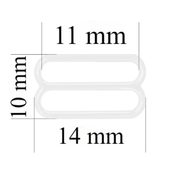Metall-BH-Schieber für 11 mm Träger Weiß 10000 Stk
