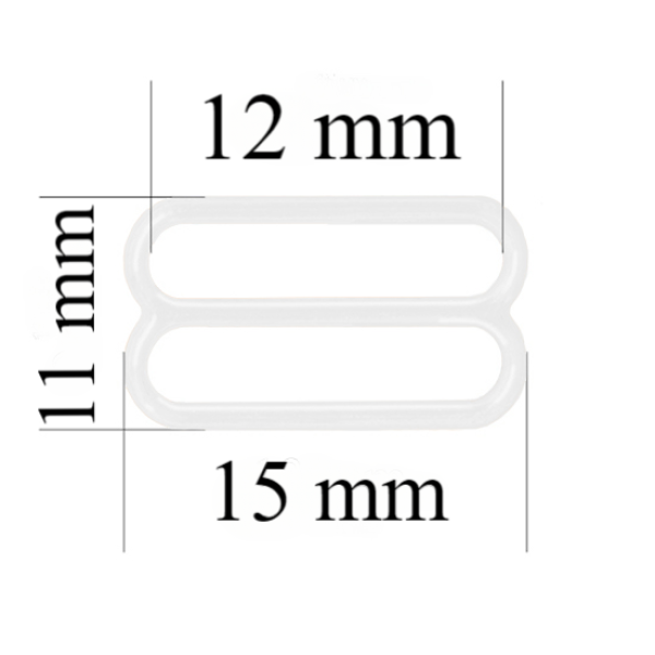 Metall-BH-Schieber für 12 mm Träger Weiß 10000 Stk