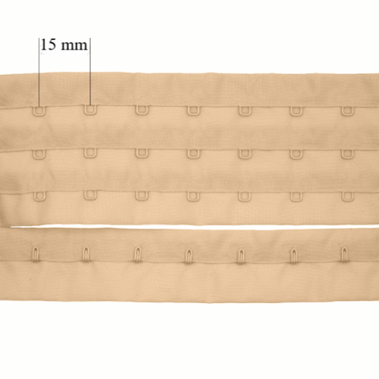 Chiusura con ganci per reggiseno in rotoli 3x, 15 mm: la soluzione ideale per i produttori di lingerie!