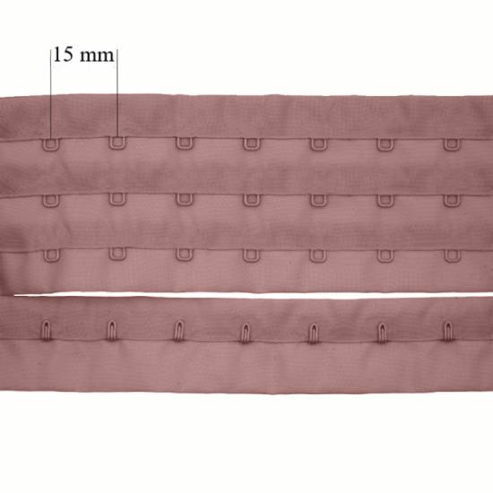 Cierre con ganchos para sujetadores en rollos 3x de 15 mm: ¡la solución ideal para fabricantes de lencería!