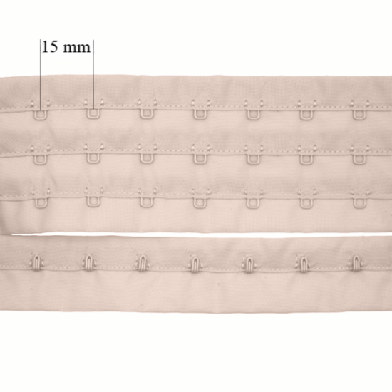 Fermeture à crochets pour soutien-gorge en rouleaux 3x, 15 mm : la solution idéale pour les fabricants de lingerie !