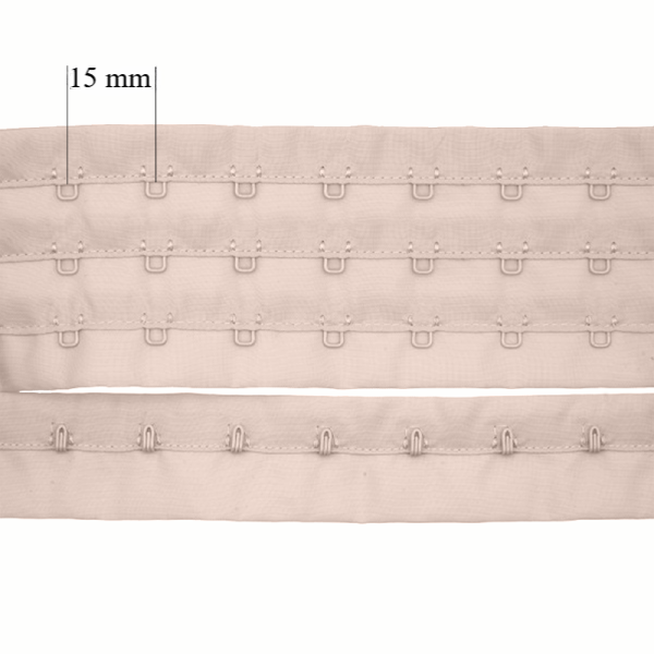 Aizdare rullī ar āķīšiem 3x krūšturis 15 mm Sudrabains peonija 90 m