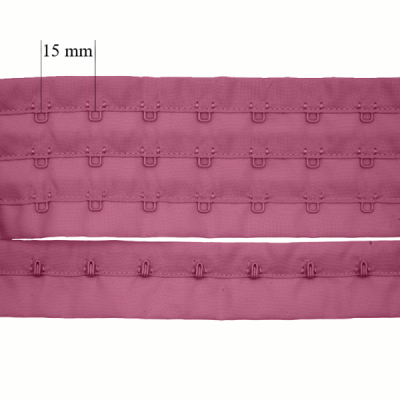 Zapięcie w rolce z haczykami 3x do biustonosza 15 mm Białe 90 m