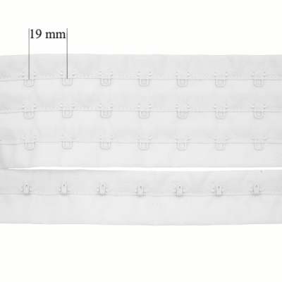 Verschluss auf Rolle mit Haken 3x für BH 19 mm Weiß 90 m