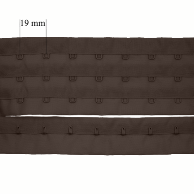 Zapięcie w rolce z haczykami 3x do biustonosza 19 mm Białe 90 m