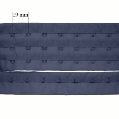 Bra hook & eye back closure in roll 3x 19 mm Hydrangea 90 m