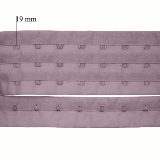 Chiusura con ganci per reggiseno in rotoli 3x, 19 mm: la soluzione ideale per i produttori di lingerie!