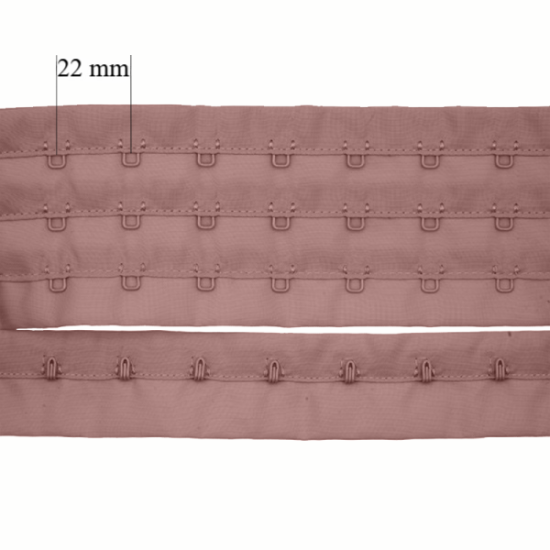 Cierre con ganchos para sujetadores en rollos 3x de 22 mm: ¡la solución ideal para fabricantes de lencería!