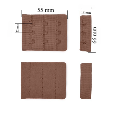 Verschluss mit Haken 3x3 für BH 66 mm Pepper 500 Stk