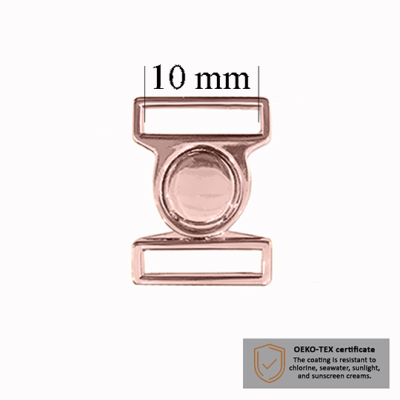 Fermoir maillot de bain 10 mm en couleur Or rose, 1000 pcs – Fournisseur