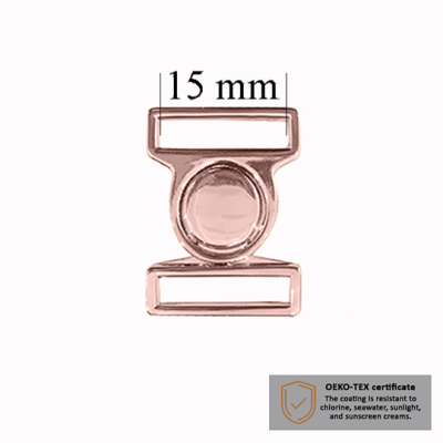 BH Bikini Verschluss 15 mm in der Farbe Roségold, 1000 Stk – Lieferant