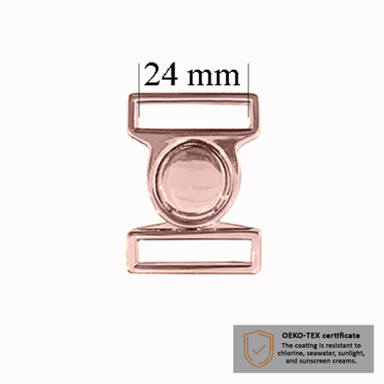 Bikini clasp 24 mm in the color Rose Gold, 1000 pcs – Supplier