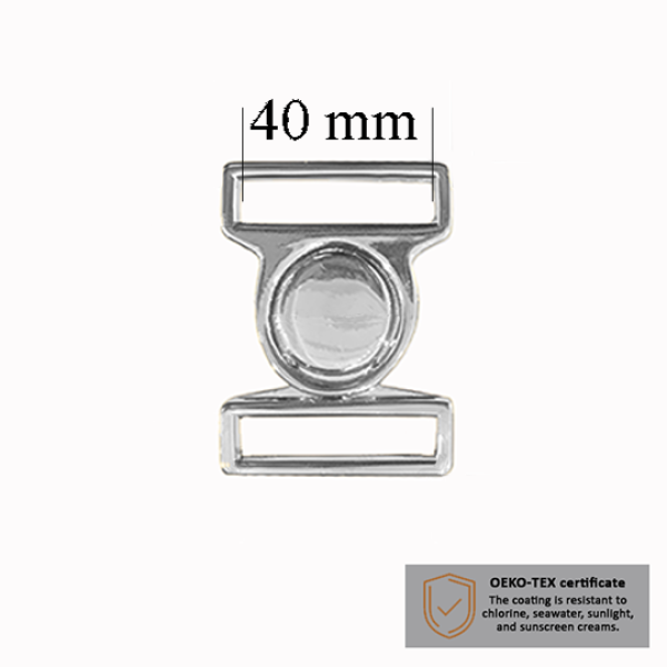 Zapięcia do kostiumów kąpielowych 40 mm w kolorze Srebrnym, 1000 szt – Dostawca