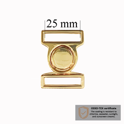 Zapięcia do kostiumów kąpielowych 25 mm w kolorze Złota, 1000 szt – Dostawca