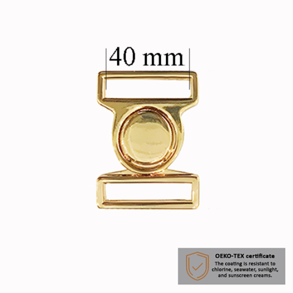 Zapięcia do kostiumów kąpielowych 40 mm w kolorze Złota, 1000 szt – Dostawca
