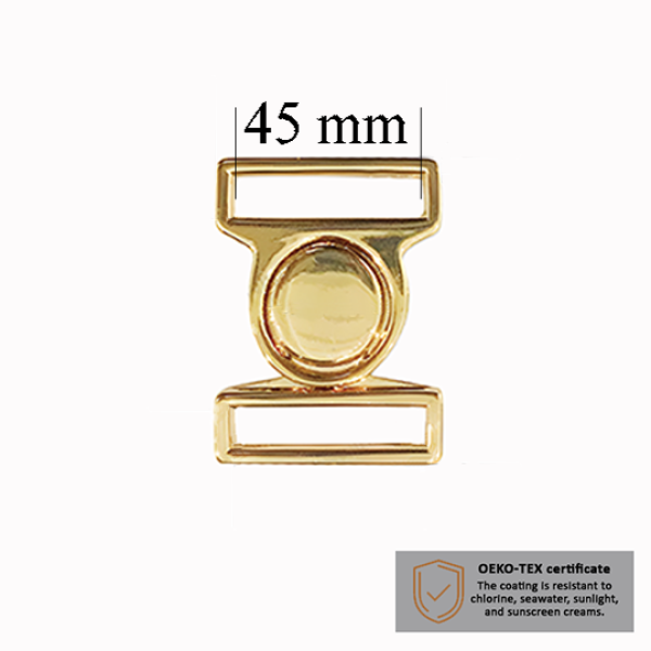 Zapięcia do kostiumów kąpielowych 45 mm w kolorze Złota, 1000 szt – Dostawca