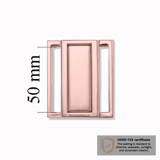 Bikini clasp 50 mm in the color Rose Gold 1000 pcs – OEKOTEX Certified
