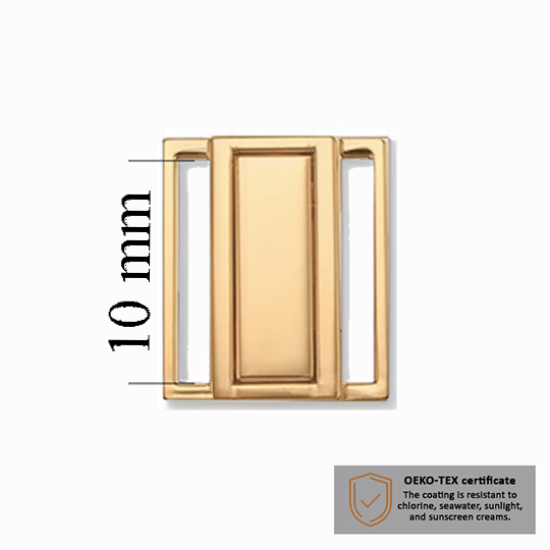 Chiusure per bikini 10 mm nel colore Oro 1000 pezzi - Certificati OEKOTEX