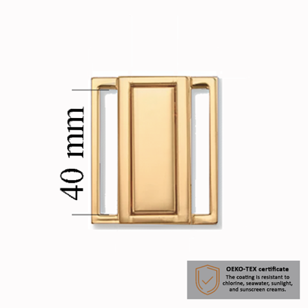 Zapięcia do kostiumów kąpielowych 40 mm w kolorze Złota 1000 szt – Certyfikowane OEKOTEX