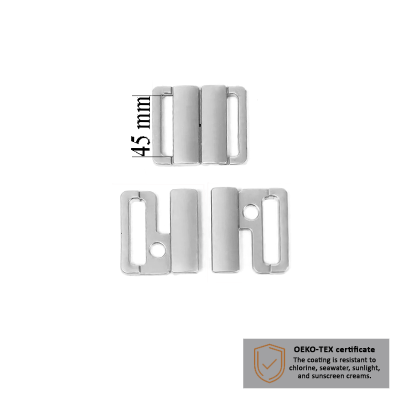 Fermoir maillot de bain 45 mm en couleur Argent 1000 pcs – Certifiés pour la résistance au sel