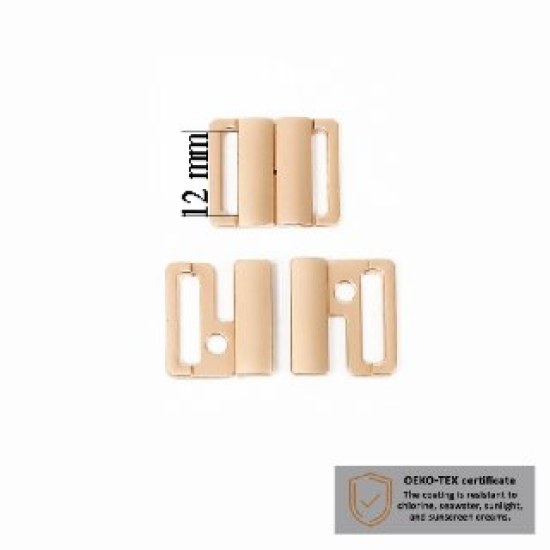 Fermoir maillot de bain 12 mm en couleur Or 1000 pcs – Certifiés pour la résistance au sel